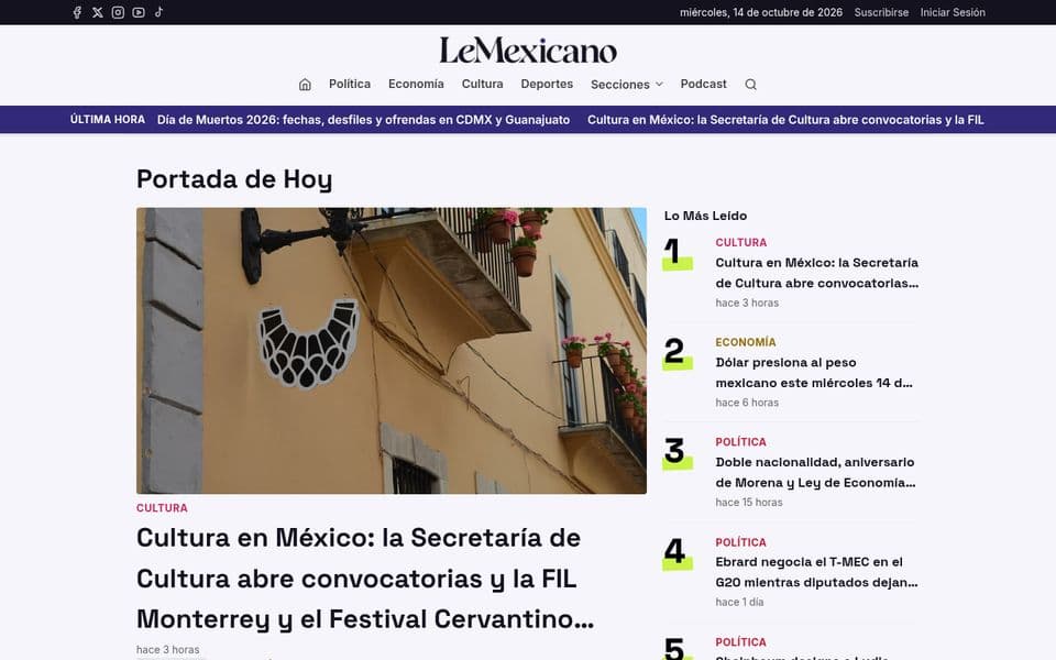 Portada de LeMexicano