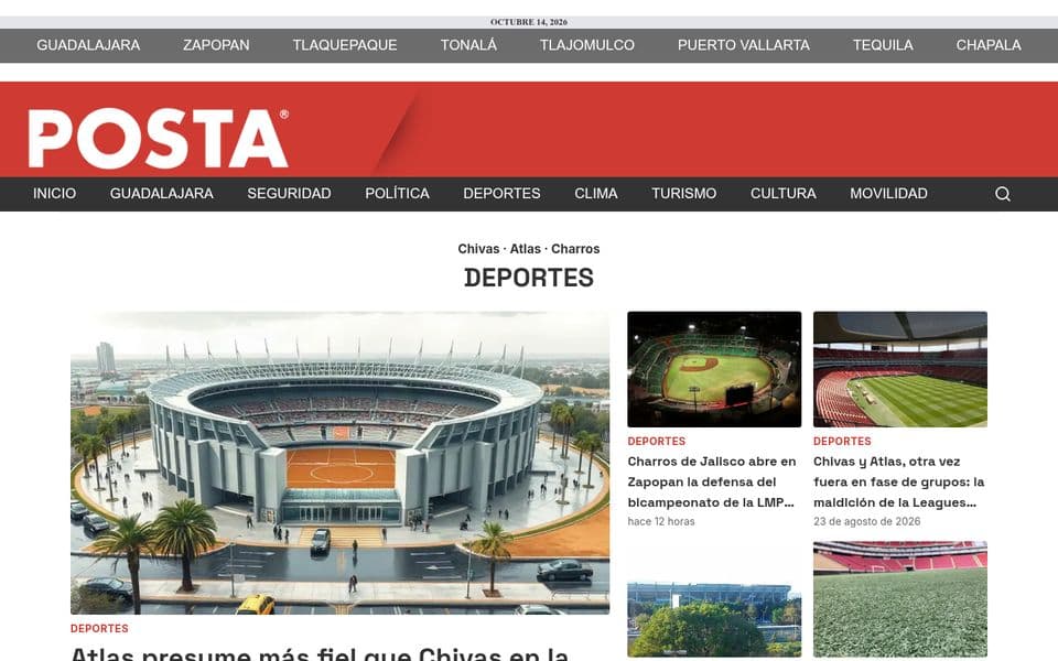 Portada de Posta Jalisco