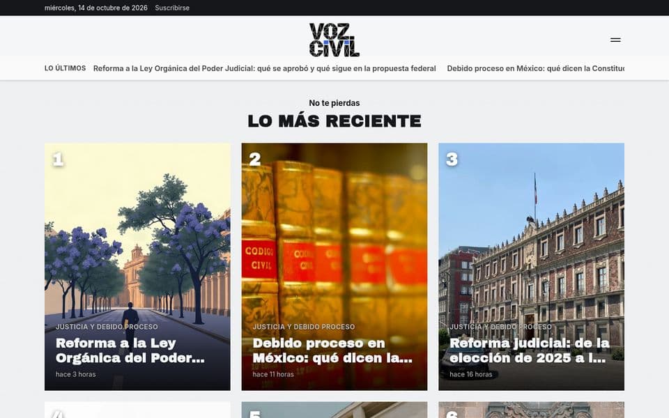 Portada de Voz Civil